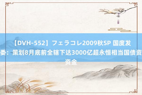 【DVH-552】フェラコレ2009秋SP 国度发改委：策划8月底前全辖下达3000亿超永恒相当国债资金