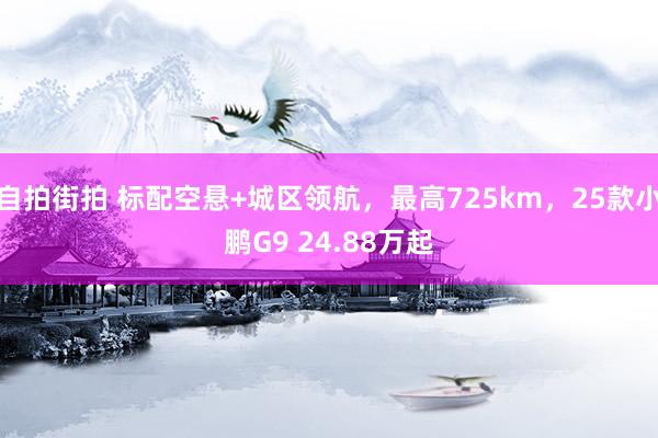 自拍街拍 标配空悬+城区领航，最高725km，25款小鹏G9 24.88万起
