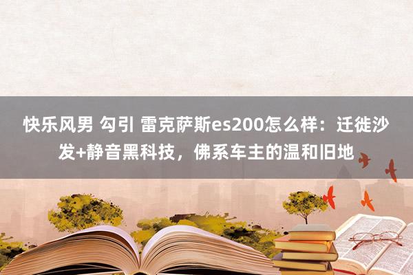 快乐风男 勾引 雷克萨斯es200怎么样：迁徙沙发+静音黑科技，佛系车主的温和旧地