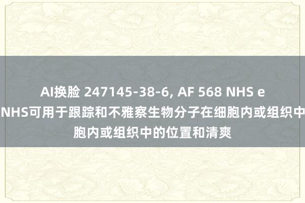 AI换脸 247145-38-6， AF 568 NHS ester， AF568-NHS可用于跟踪和不雅察生物分子在细胞内或组织中的位置和清爽