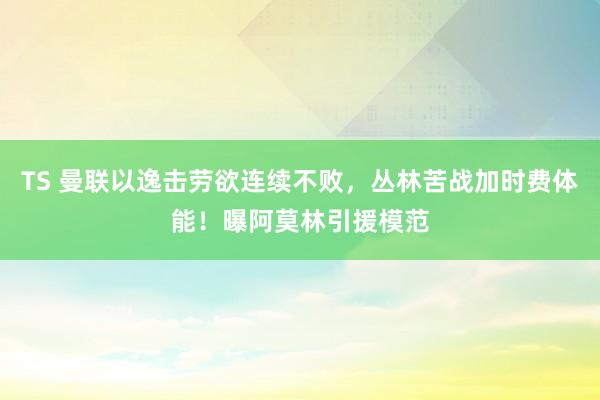 TS 曼联以逸击劳欲连续不败，丛林苦战加时费体能！曝阿莫林引援模范